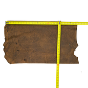 Safari Cognac, 3-4 oz, Project Pieces, Genuine Wildebeest Hides, 3 Sq Ft | The Leather Guy