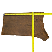 Safari Cognac, 3-4 oz, Project Pieces, Genuine Wildebeest Hides, 2.75 Sq Ft | The Leather Guy