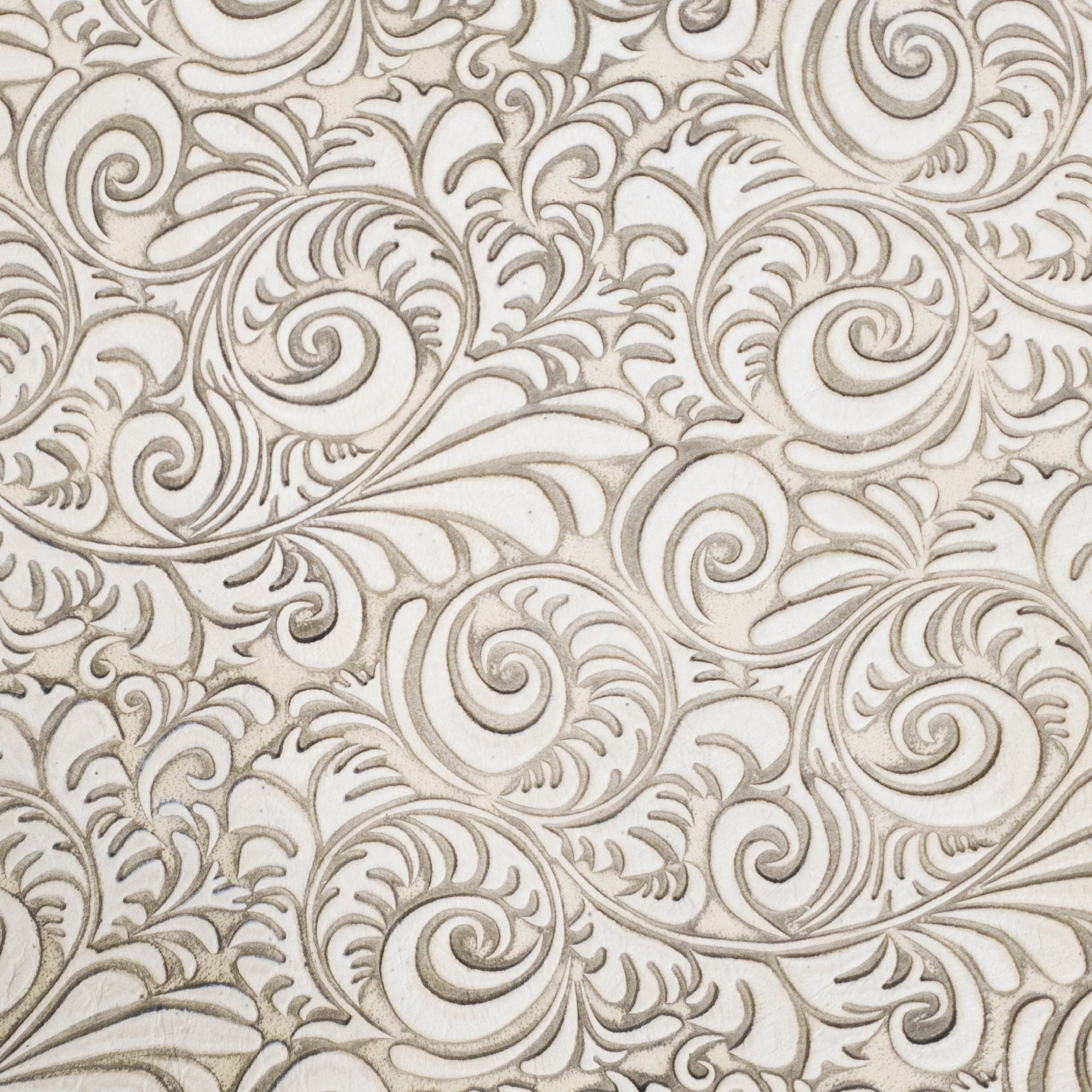 Western Cowhide Leather – 2–4 oz Embossed Grain – Large Pre-cuts, Tan/Creams / Colossal Cream / 10"x10" | The Leather Guy