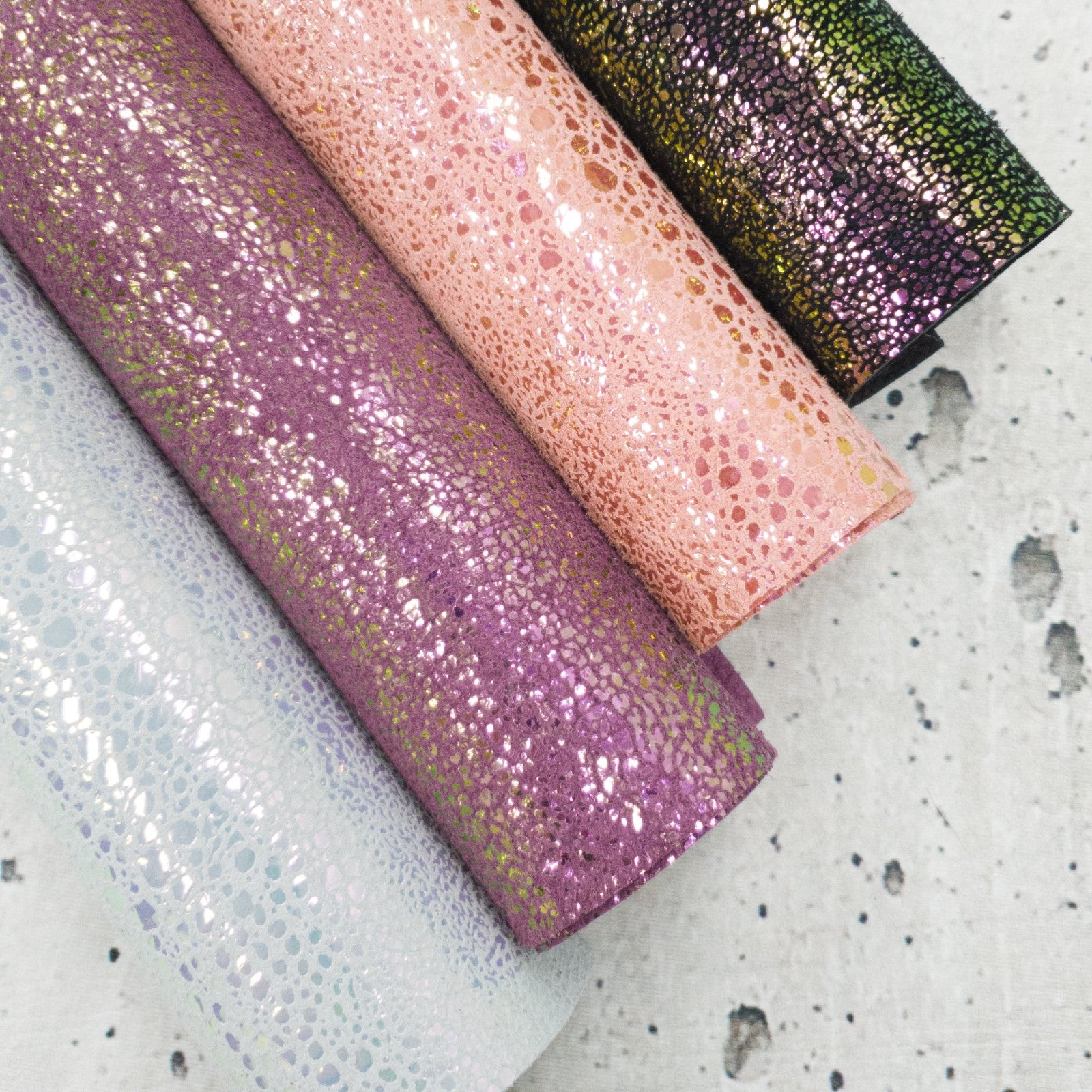 Glitter Shimmer Suede Leatherette Sheets 7 Colours to Choose From