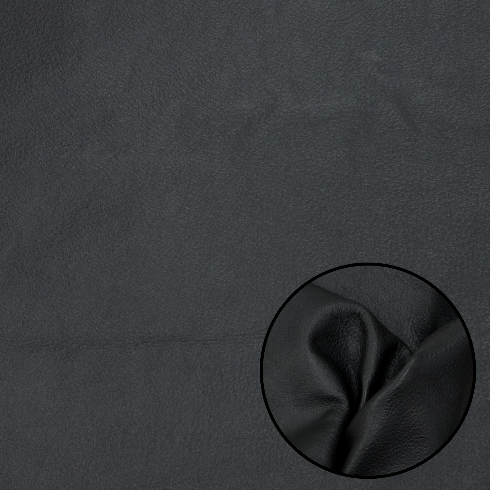 Cool Tones Cowhide Solid Color Grainy Precuts 2-3oz, Balmy Black / 4 x 6 | The Leather Guy