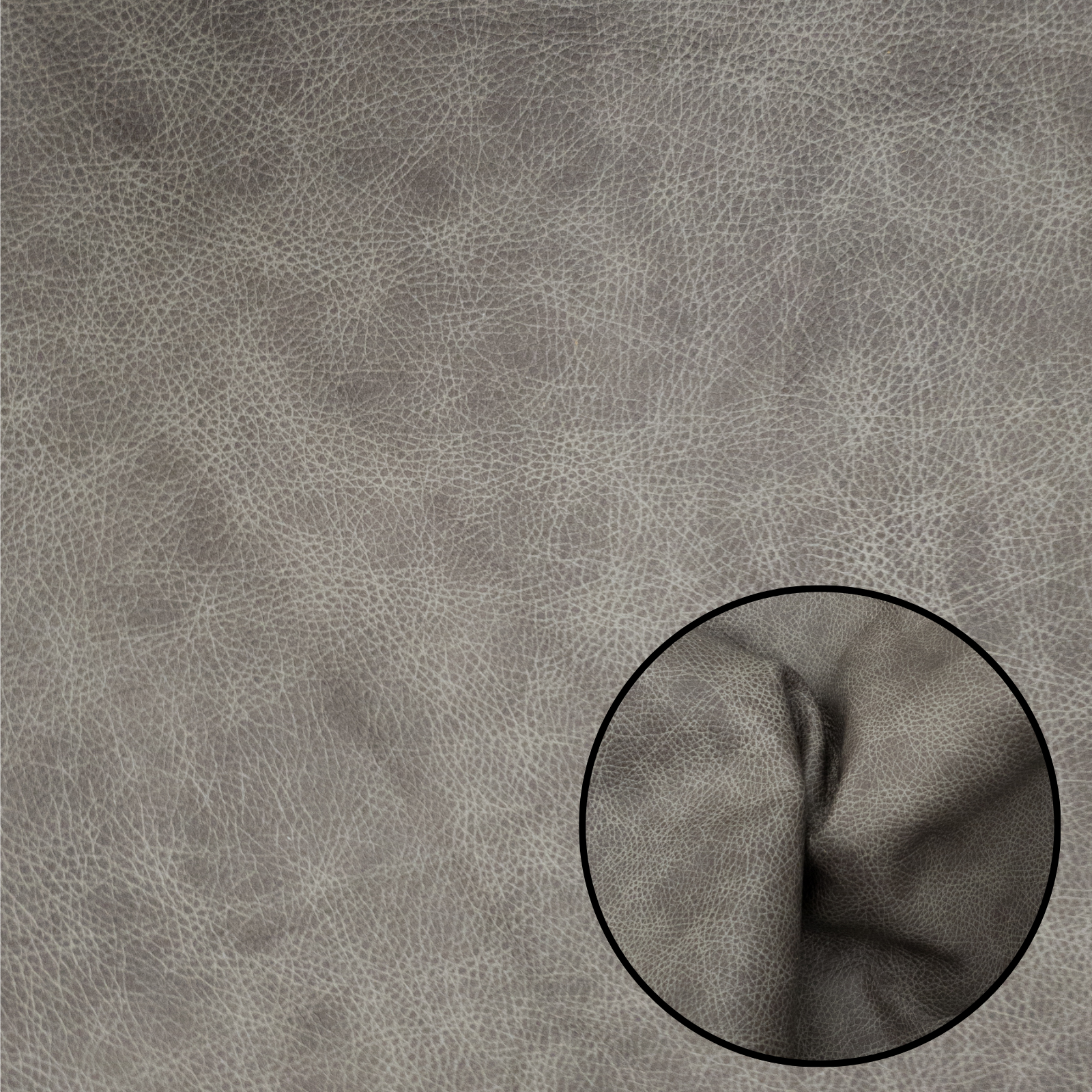 Cool Tones Cowhide Solid Color Grainy Precuts 2-3oz, Dark Grey Cracks / 4 x 6 | The Leather Guy
