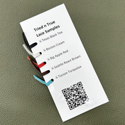 The Leather Guy Essential Leathers Sample Rings, Tried n' True Lace 1/4" | The Leather Guy