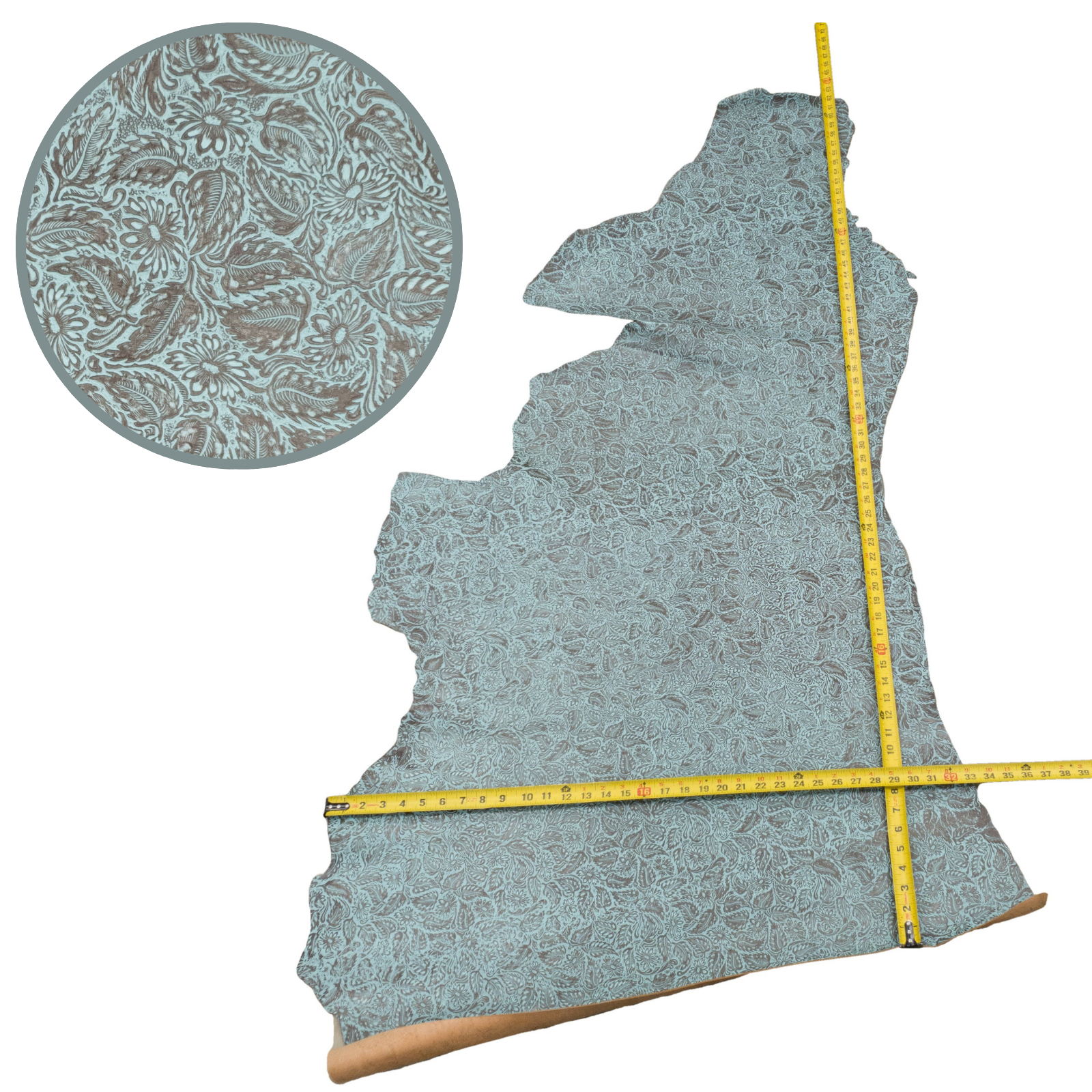 Fashion Embossed, 2-10 Sq Ft, Non-Stock Handbag Cowhide Project Pieces, | The Leather Guy