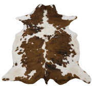 Tri-Color Dark Black/Brown/Off White 48" x 81" Cowhide Rug,  | The Leather Guy