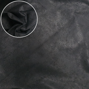 Surplus Fashion, 3-8 Sq Ft, 1-3 oz, Lamb Hides, Satin Crackle Black / 5-6 | The Leather Guy