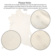 White, 3-5 oz, 5-16 SF, Colorado Buckskin Deer Hides, | The Leather Guy