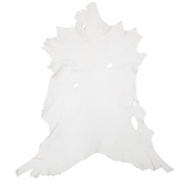 White, 3-5 oz, 5-16 SF, Colorado Buckskin Deer Hides, Craft / 5-7 / 3-4 oz | The Leather Guy
