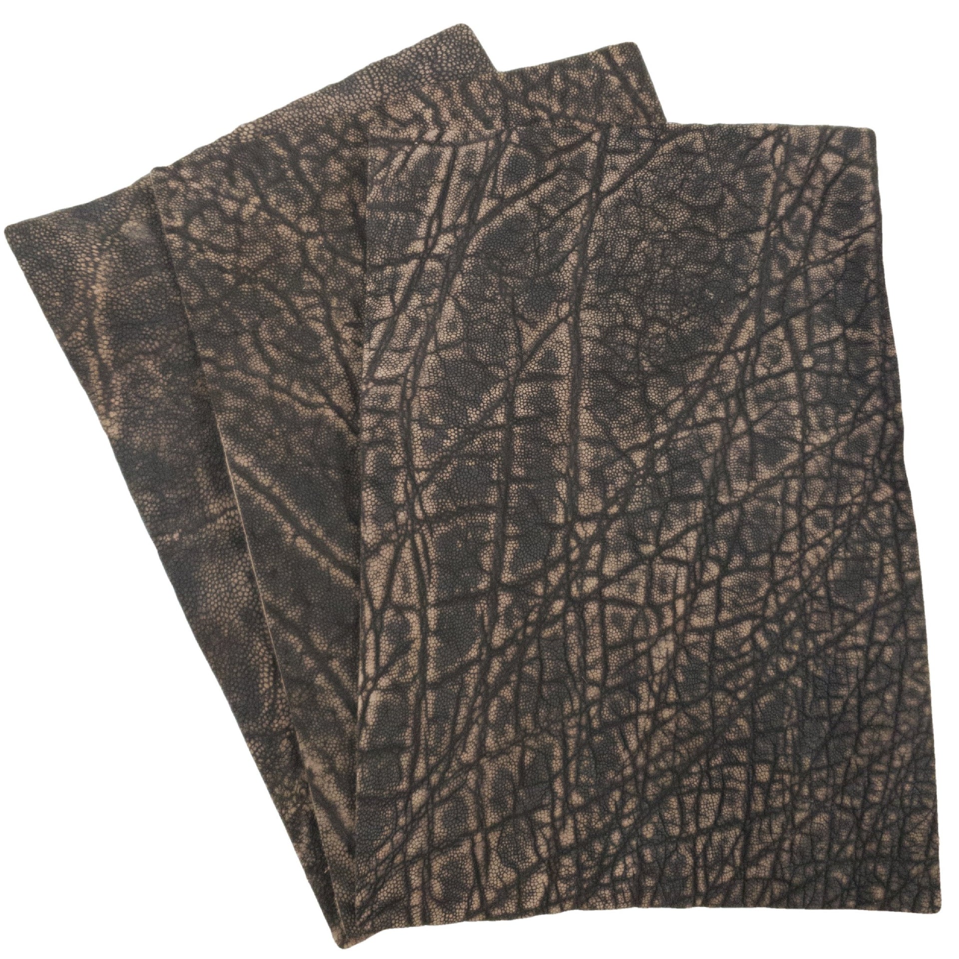 Genuine Elephant Nonstock Pre-cuts, 4.5-5.5 oz, Various Colors, Creek-bed Tan / 6.3" x 9.25" | The Leather Guy