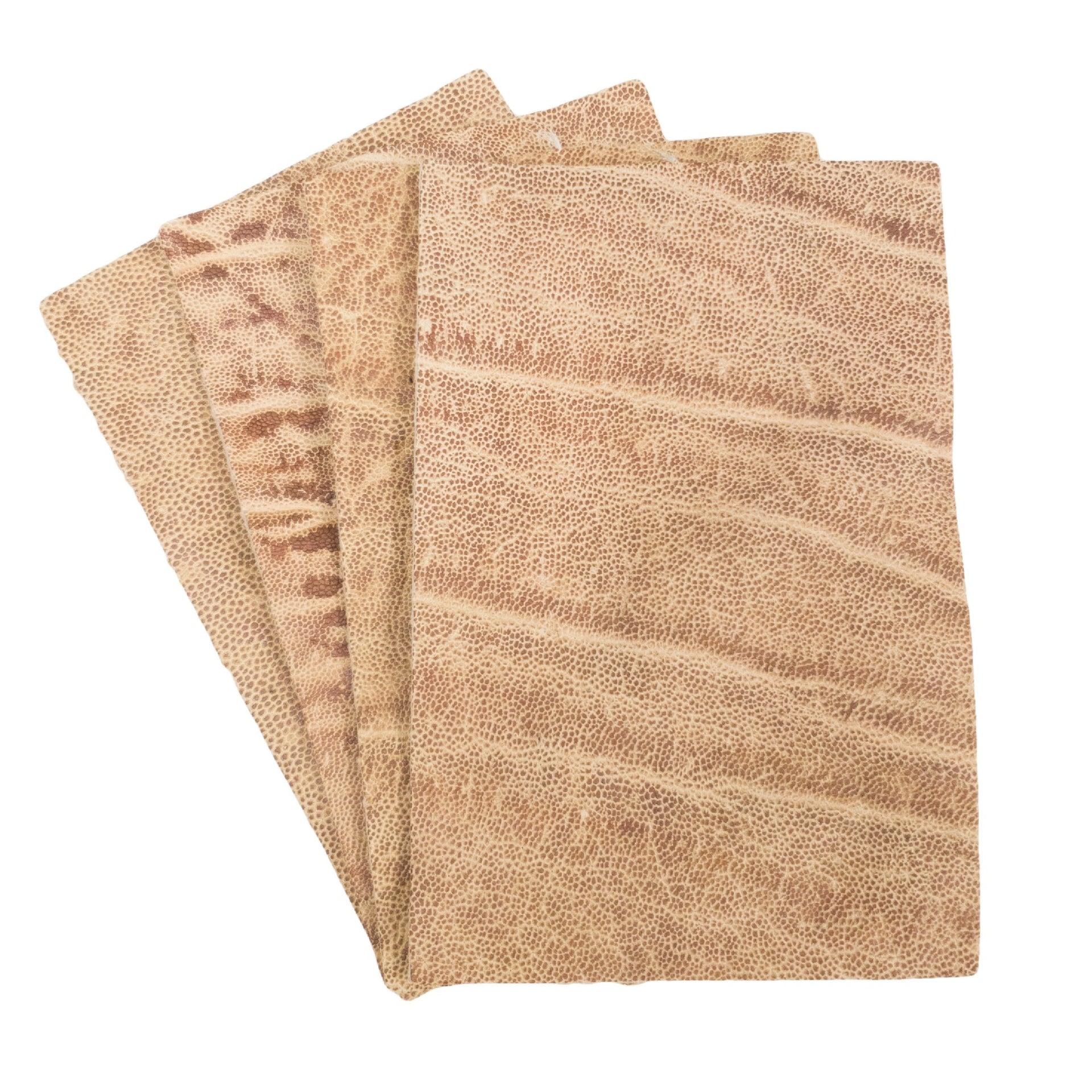 Genuine Elephant Nonstock Pre-cuts, 4.5-5.5 oz, Various Colors, Crispy Bread / 4" x 6" | The Leather Guy