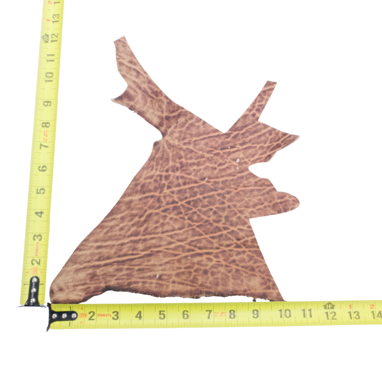 Genuine Elephant Nonstock Project Pieces, 4.5-5.5 oz, 0.5-1.5 Sq Ft, Crispy Tan / < 1 Sq Ft / Hide 1 | The Leather Guy