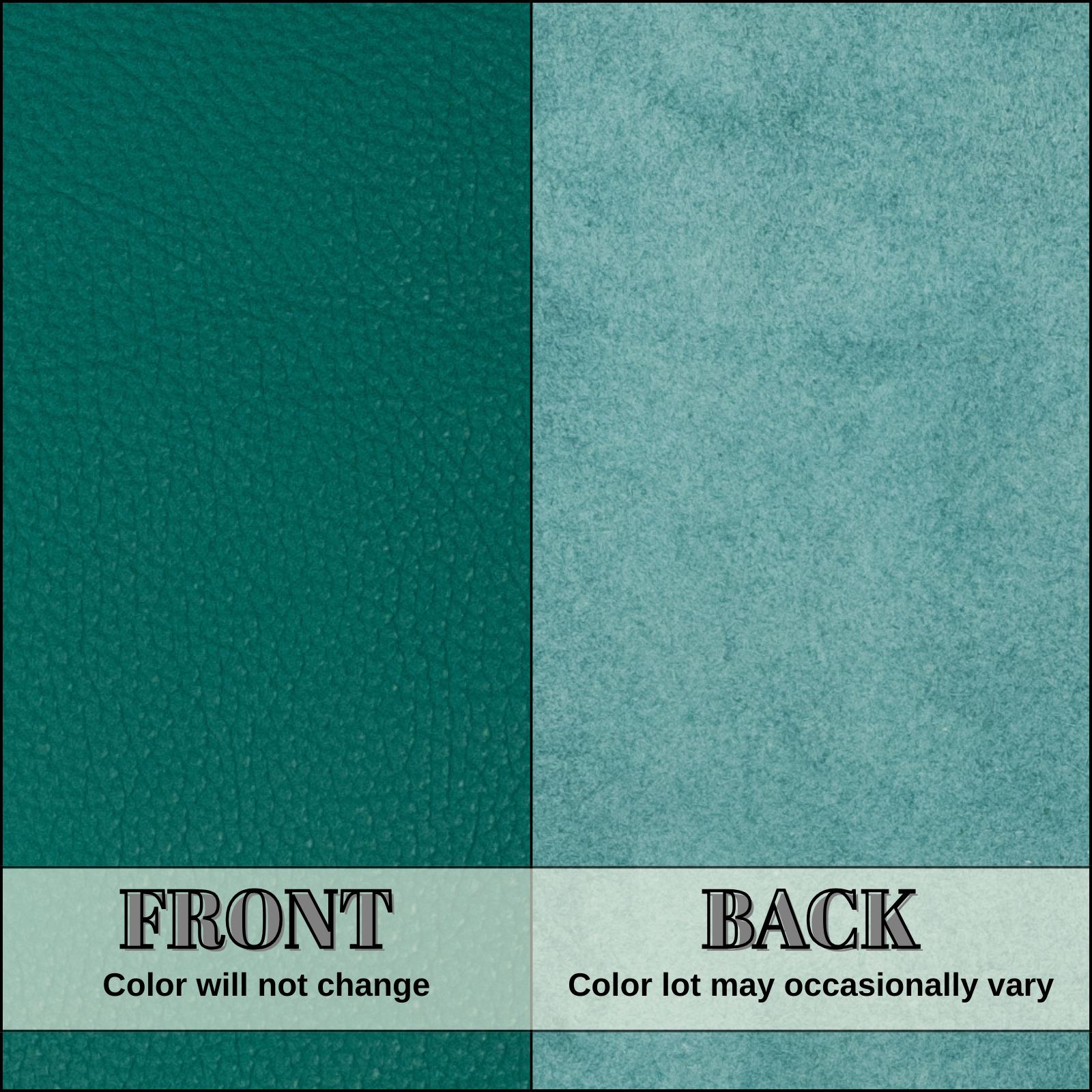 Sea Green Cowhide Leather – Pebble Grain 3–4 oz | Deep Atlantic Ocean Green, | The Leather Guy