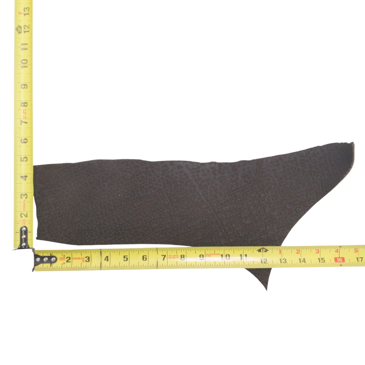 Genuine Hippo Project Pieces, 4-5 oz, 1-4 Sq Ft, Safari Dark Chocolate / < 1 Sq Ft / Hide 4 | The Leather Guy