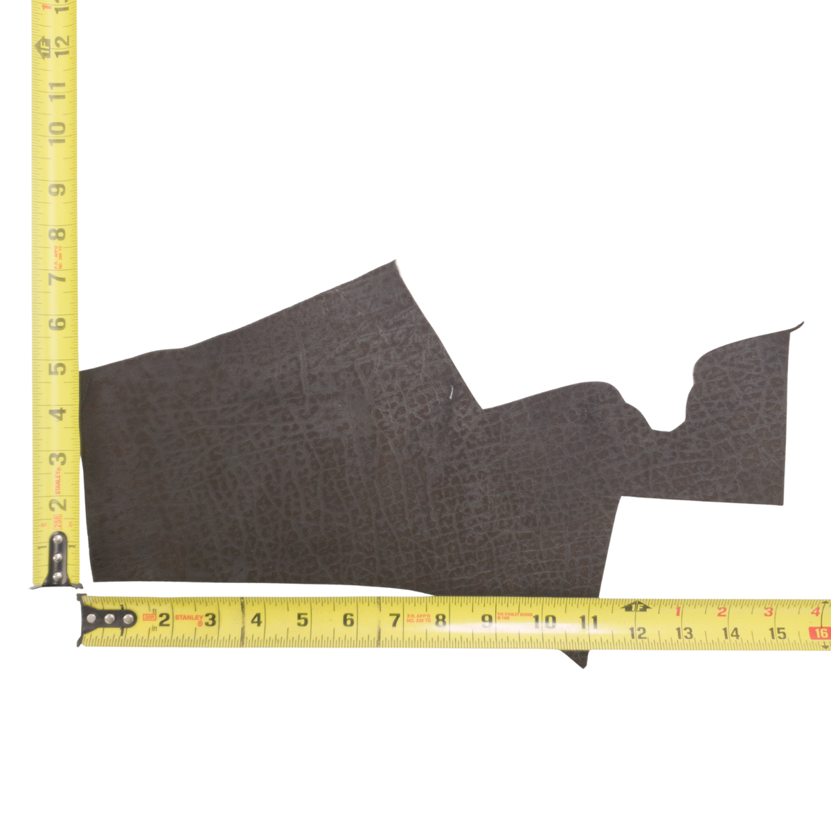 Genuine Hippo Project Pieces, 4-5 oz, 1-4 Sq Ft, Safari Dark Chocolate / < 1 Sq Ft / Hide 5 | The Leather Guy