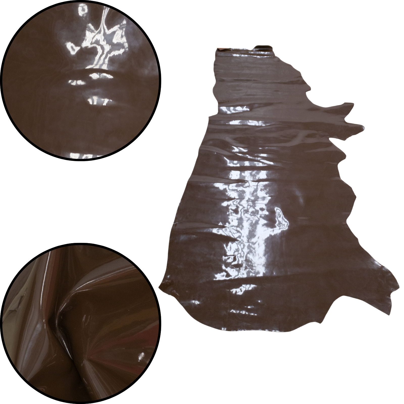 Solid Colors, Patent Cow Handbag Leather, Sides and Project Pieces, | The Leather Guy