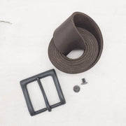 Belt Maker Kit, 8-9 oz, Dark Brown / Black / Without | The Leather Guy
