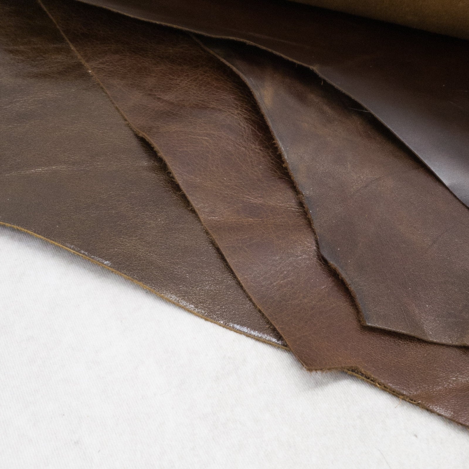 Dark Brown, 2-4 oz, 3-10 Sq Ft, Upholstery Cow Project Pieces,  | The Leather Guy