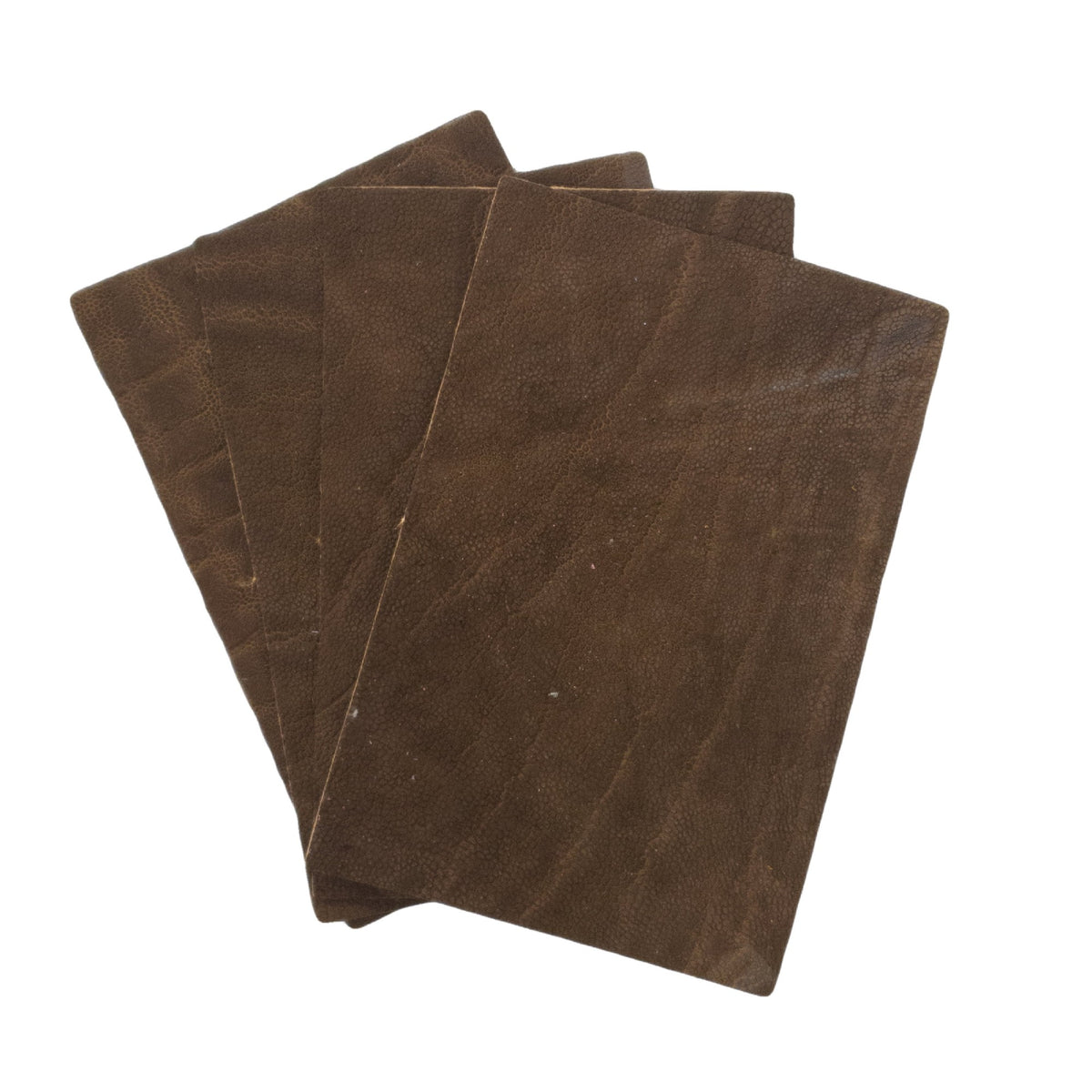 Genuine Elephant Nonstock Pre-cuts, 4.5-5.5 oz, Various Colors, Dark Mud Brown / 4" x 6" | The Leather Guy