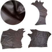 Dark Brown, 2-4 oz, 3-10 Sq Ft, Upholstery Cow Project Pieces, Darkest Brown (2-3 oz) / 7-10 Sq Ft | The Leather Guy