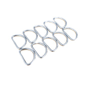 3/4" D Rings – Nickel Plated Steel (10 Pack), | The Leather Guy