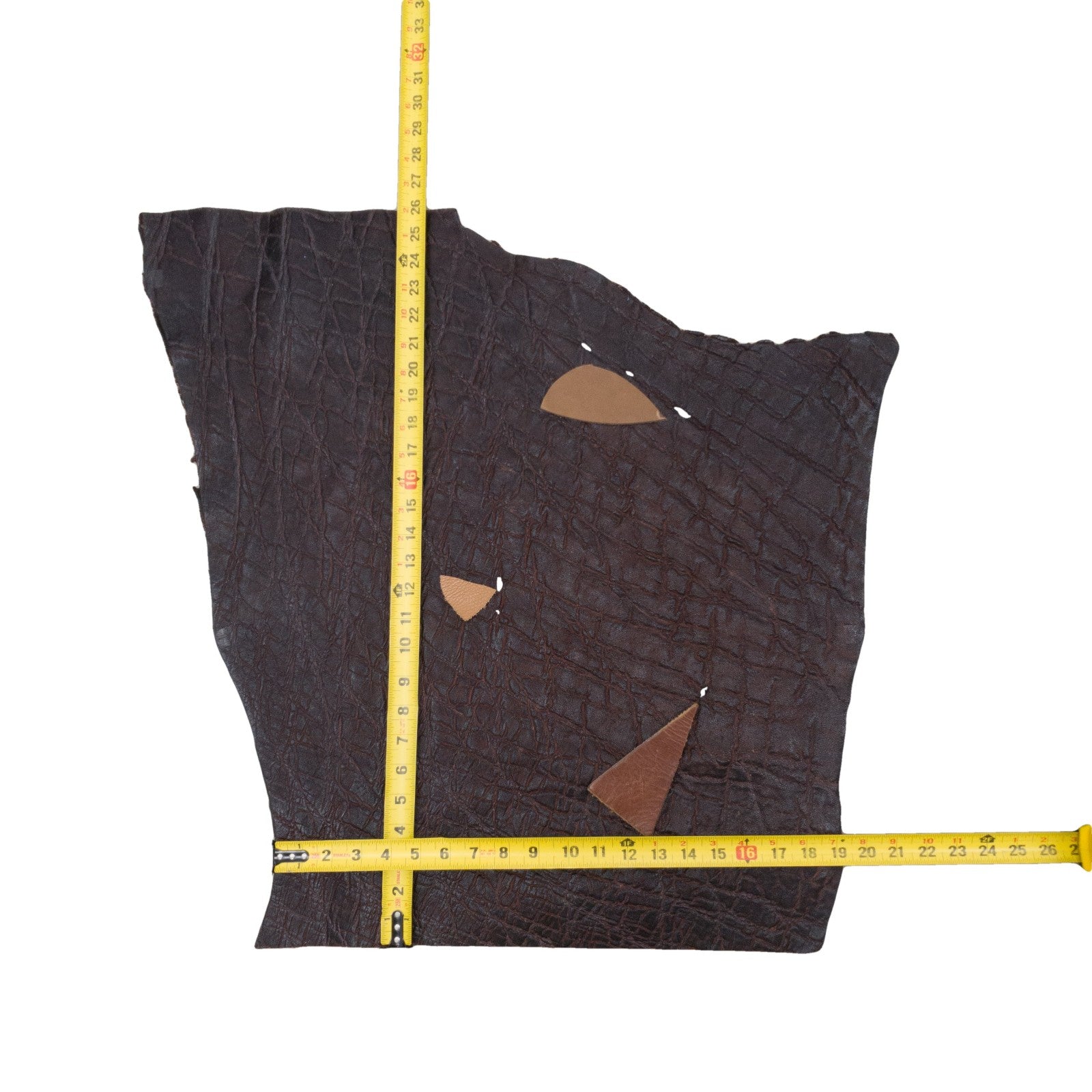 Two-Tone Kenyan Brown, 4-5 oz, 1-5 Sq Ft, Genuine Elephant Hides, 3 / Hide 1 | The Leather Guy