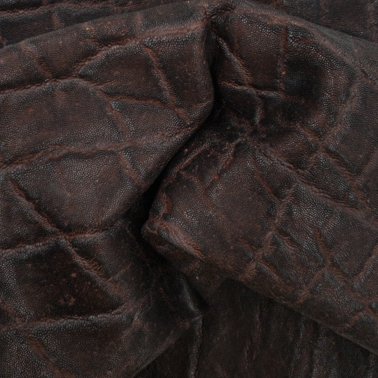 Two-Tone Kenyan Brown, 4-5 oz, 1-5 Sq Ft, Genuine Elephant Hides, | The Leather Guy