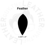 Natural Veg Tan Leather Feather Earring Blanks – Die-Cut | Artisan's Choice, | The Leather Guy