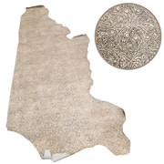 Fashion Embossed, 2-20 Sq Ft, Non-Stock Handbag Cowhide Sides and Project Pieces, Elegant Almond / 27-29 / 1 | The Leather Guy