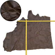 Dark Browns, 3-16 Sq Ft Upholstery Cowhide Project Pieces, Espresso Bean / 6 / 1 | The Leather Guy
