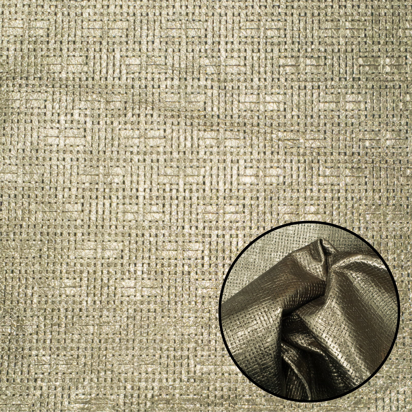 Glitz & Glam, 2-4 oz Fashion, Limited Stock Pre-cuts, Woven Bronze / 4 x 6 | The Leather Guy