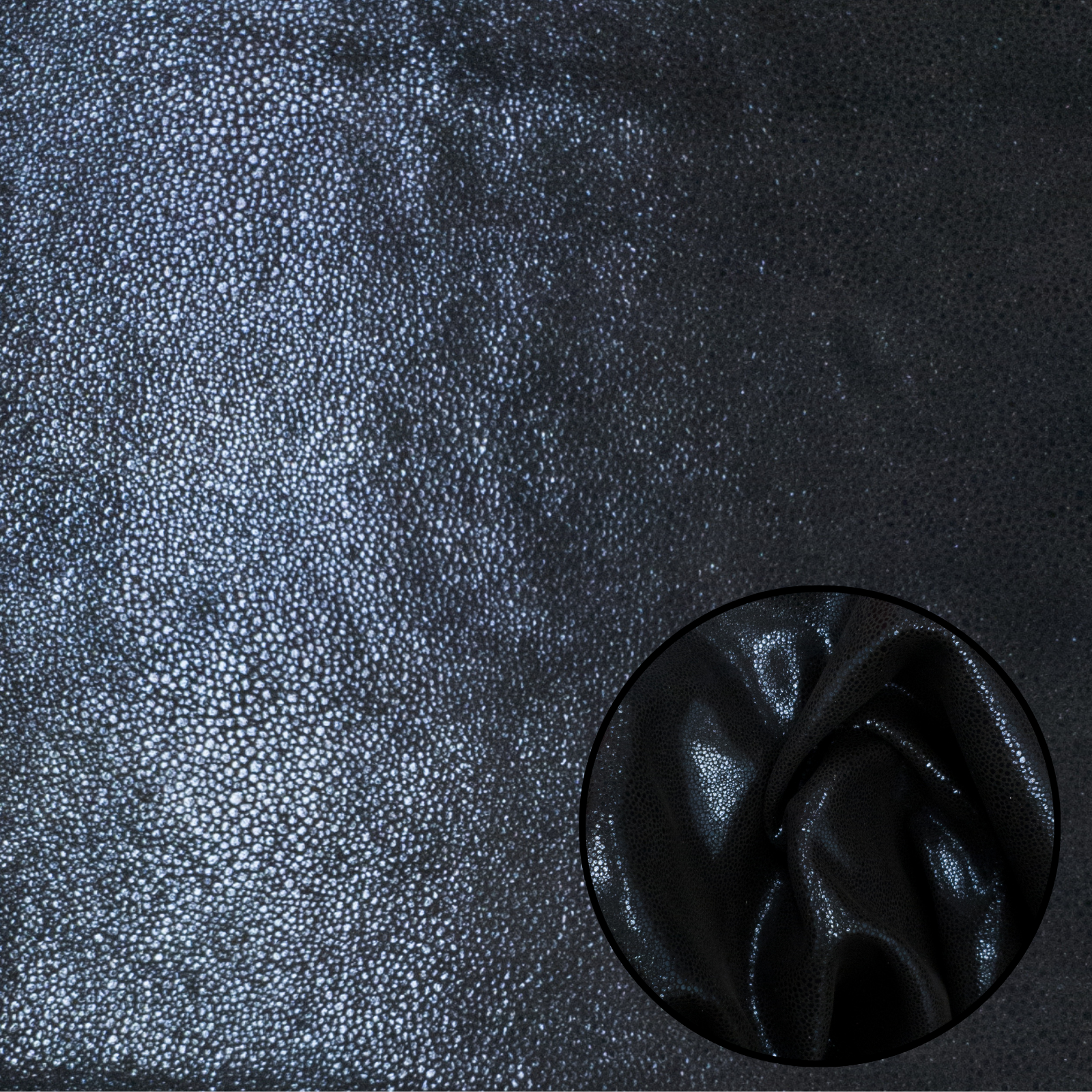 Stingray Print on Suede, 2-4 oz Fashion, Limited Stock Pre-cuts, Ink Spots / 4 x 6 | The Leather Guy