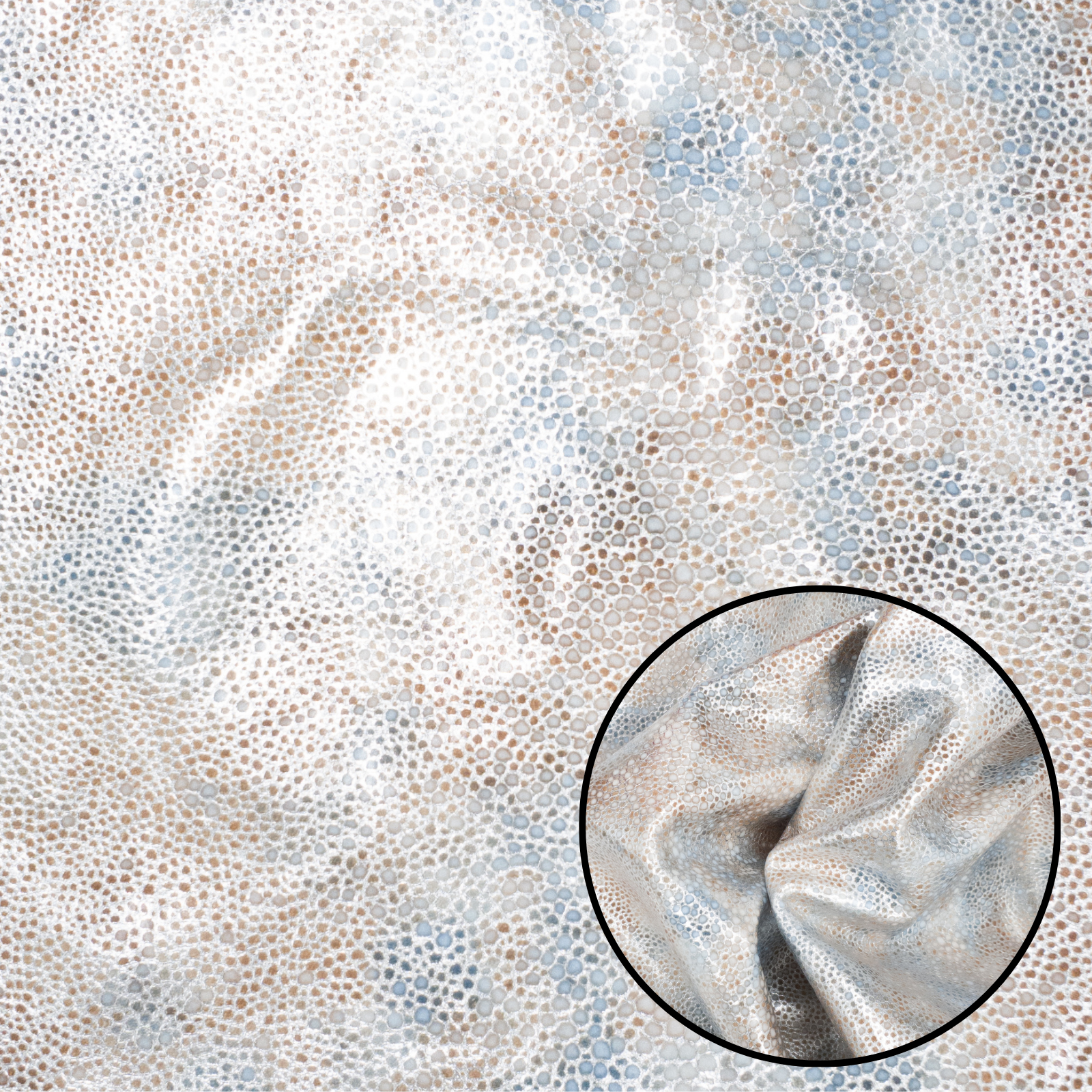 Stingray Print on Suede, 2-4 oz Fashion, Limited Stock Pre-cuts, Cotton Candy Marble / 4 x 6 | The Leather Guy