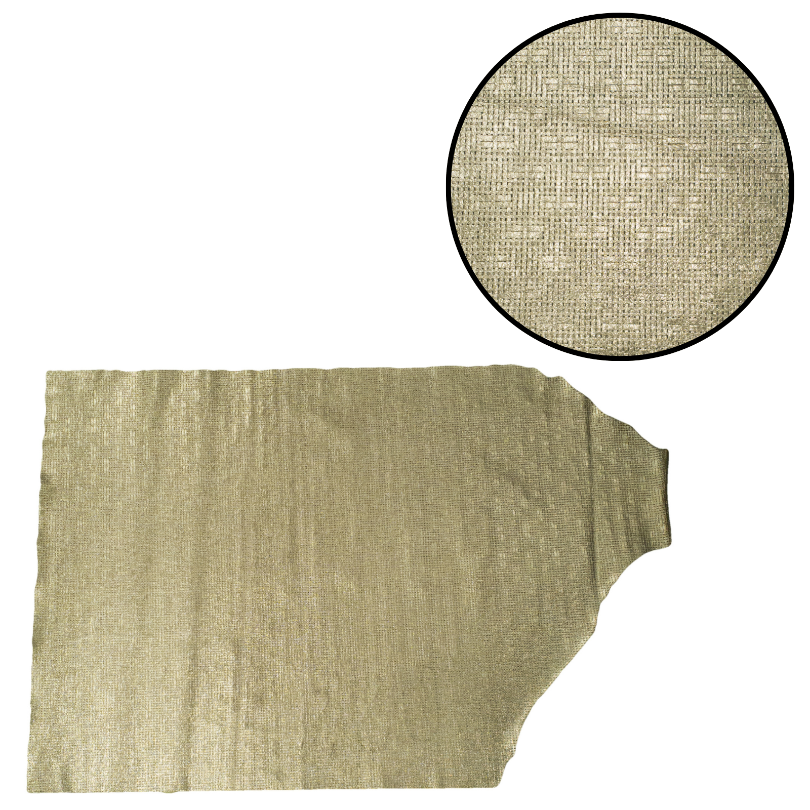 Fashion, 4-8 Sq Ft, Limited Stock Cowhide Project Pieces, Woven Bronze / 6.5-7.5 (MIDDLE) / 1 | The Leather Guy