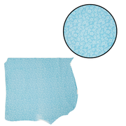 Fashion, 4-8 Sq Ft, Limited Stock Cowhide Project Pieces, Hibiscus Blue / 6.5-7.5 (TOP) / 1 | The Leather Guy