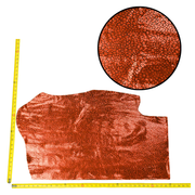 Fashion, 4-8 Sq Ft, Limited Stock Cowhide Project Pieces, Ravishing Red Cheetah / 4 / 1 | The Leather Guy