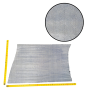 Fashion, 4-8 Sq Ft, Limited Stock Cowhide Project Pieces, Blue Fog Scales / 4 / 1 | The Leather Guy