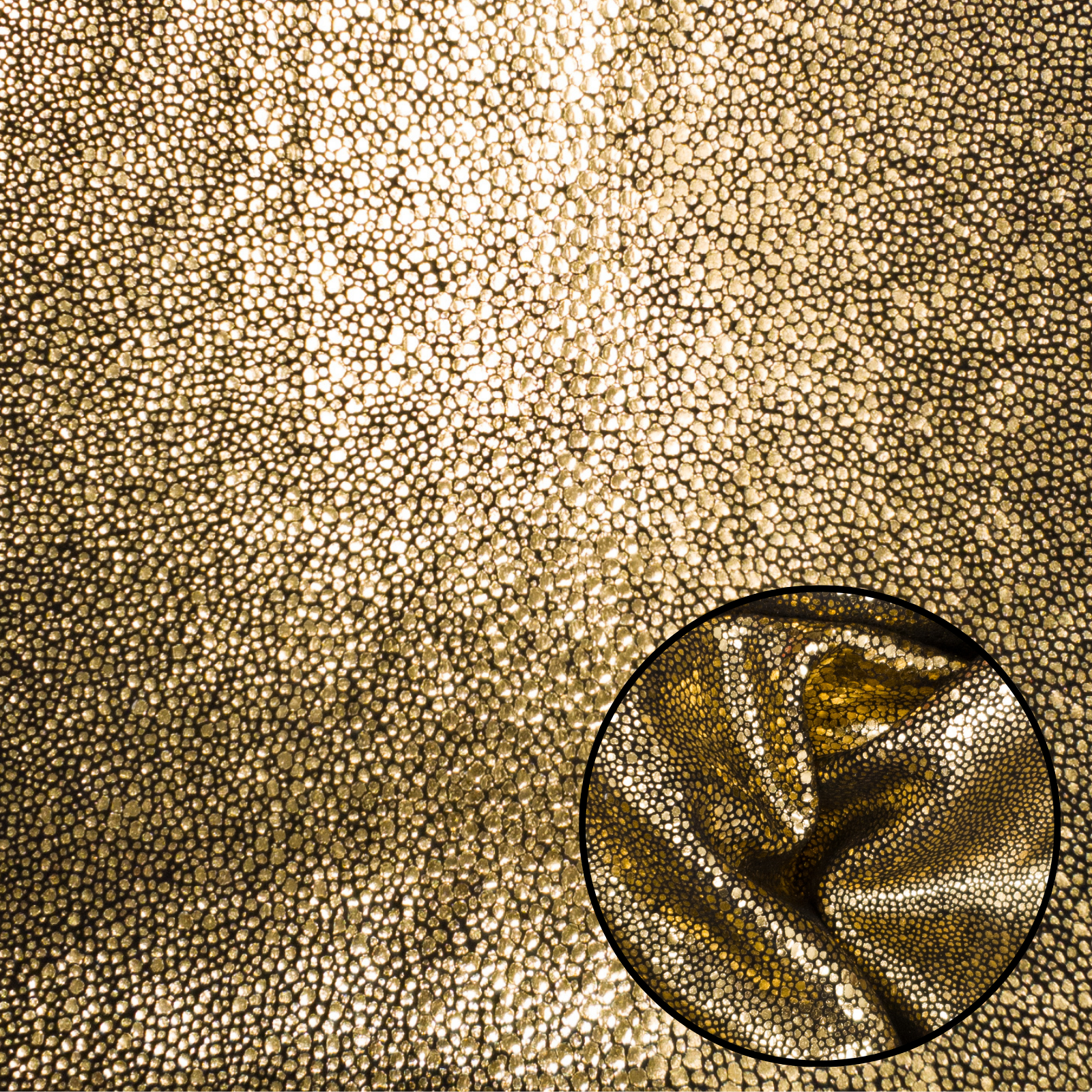 Glitz & Glam, 2-4 oz Fashion, Limited Stock Pre-cuts, Golden Pebbles / 4 x 6 | The Leather Guy