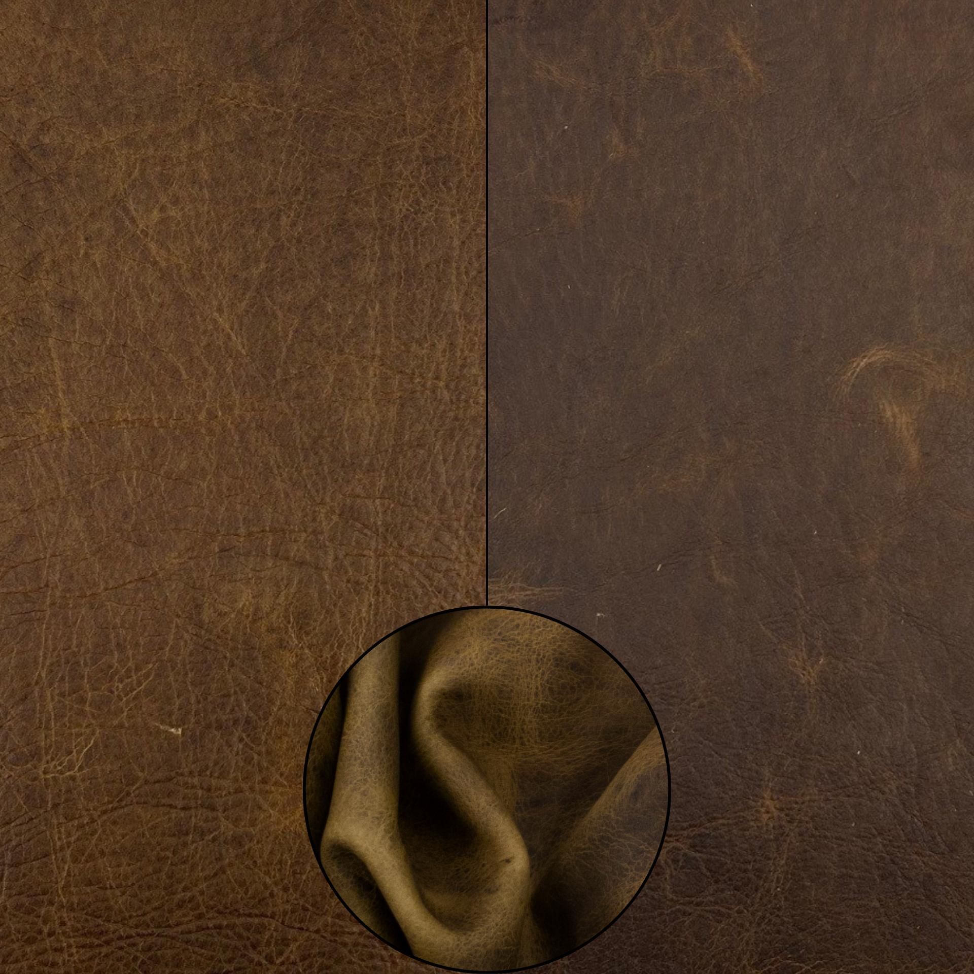 Golden Acorn Brown, 6.5-32 SqFt, 2-3 oz, Pull up Sides & Pieces, Crazy Buffalo,  | The Leather Guy
