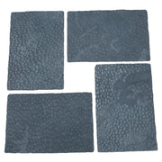 Genuine Carpincho (Capybara) Leather, 3 - 4 oz, Chrome Tan Pre-Cuts, Gray / 4"x6" | The Leather Guy
