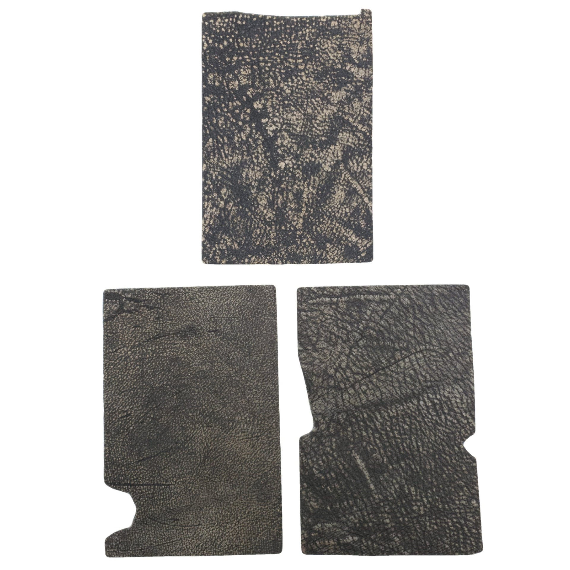 Genuine Giraffe Nonstock Pre-cuts, 4.5-5.5 oz, Various Colors, Gray Safari Low-Grade / 4 x 6 | The Leather Guy