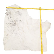 Grey / Off White, 5-19 Sq Ft Hair-on Cowhide Project Pieces, 7 / 1 | The Leather Guy