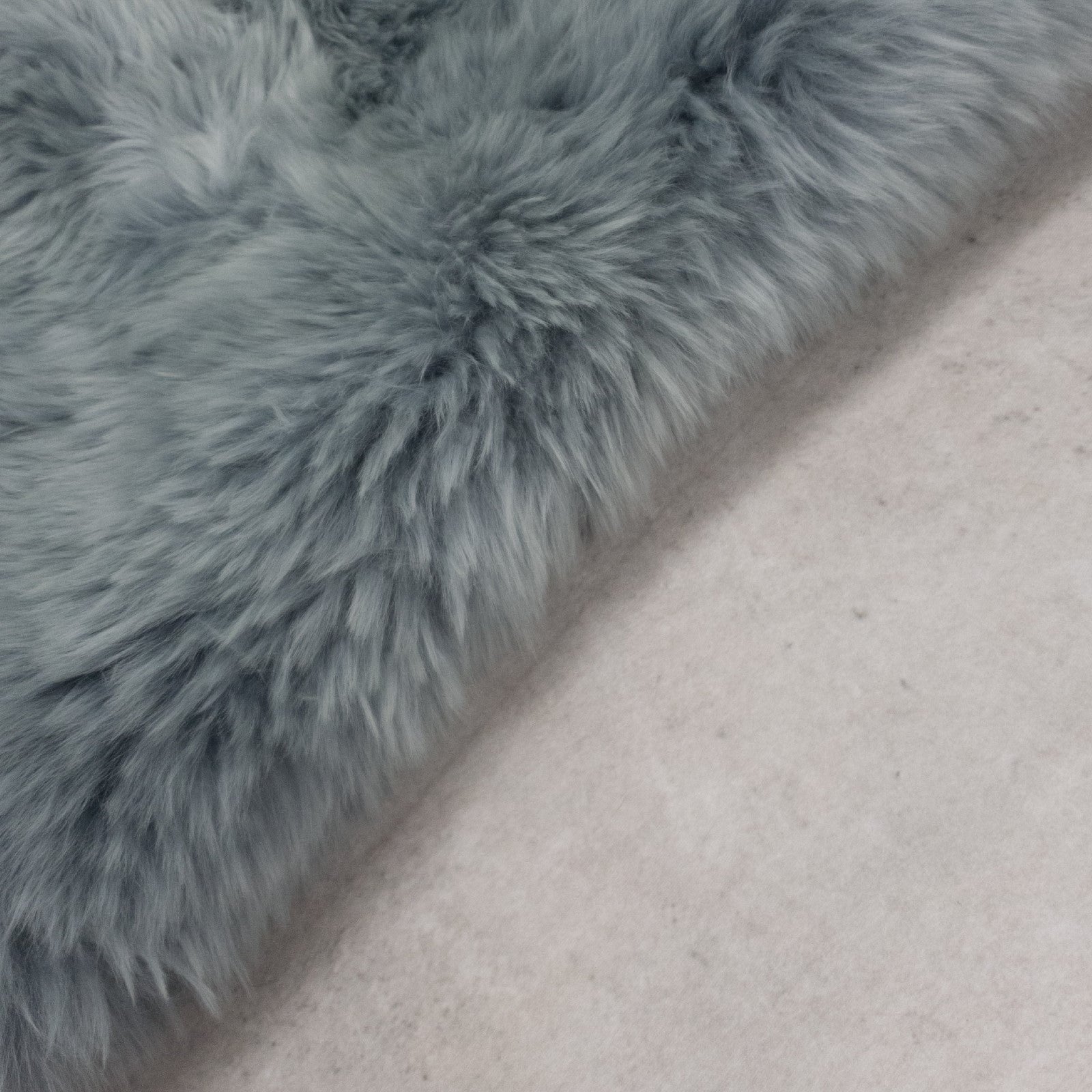 Silver, Soft Long-Hair Sheepskin Rugs, 2" Wool,  | The Leather Guy