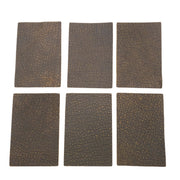 Genuine Hippo Nonstock Pre-cuts, 4.5-5.5 oz, Various Colors, Chocolate Safari / 4 x 6 | The Leather Guy
