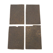 Genuine Hippo Nonstock Pre-cuts, 4.5-5.5 oz, Various Colors, Chocolate Safari Low-Grade / 4 x 6 | The Leather Guy