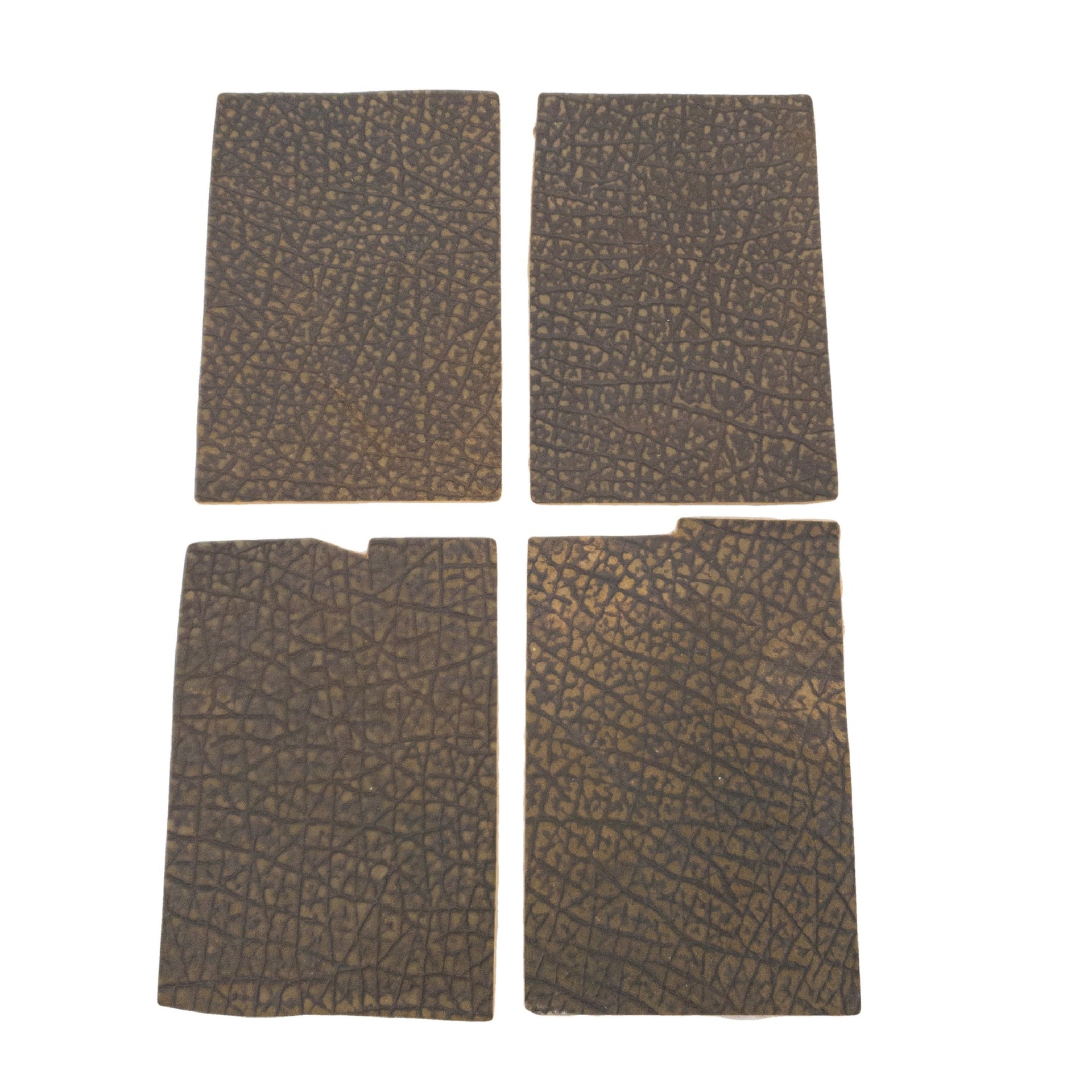 Genuine Hippo Nonstock Pre-cuts, 4.5-5.5 oz, Various Colors, Chocolate Safari Low-Grade / 4 x 6 | The Leather Guy