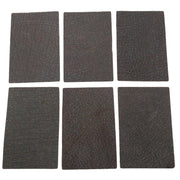 Genuine Hippo Nonstock Pre-cuts, 4.5-5.5 oz, Various Colors, Dark Chocolate Safari / 4 x 6 | The Leather Guy