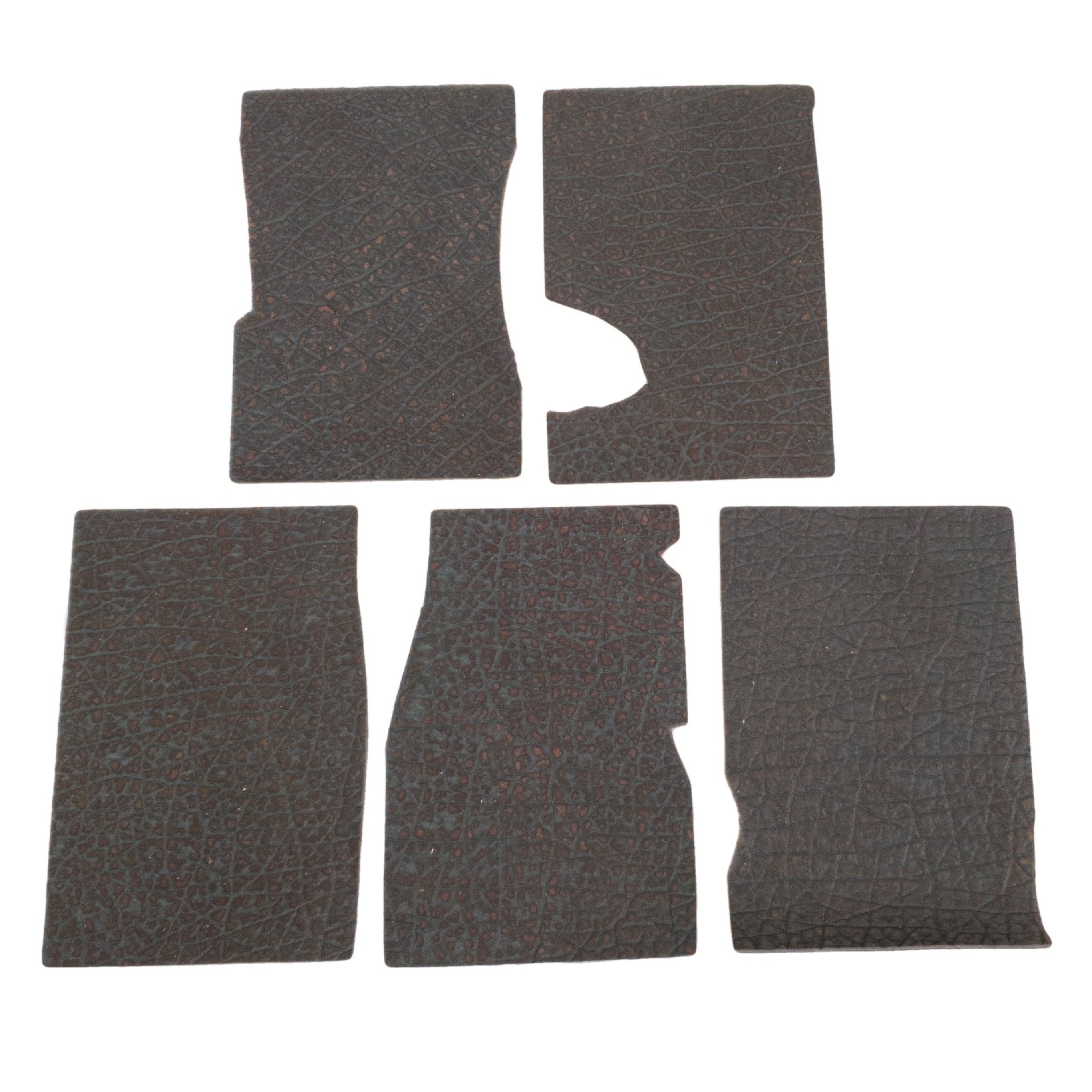 Genuine Hippo Nonstock Pre-cuts, 4.5-5.5 oz, Various Colors, Dark Chocolate Safari Low-Grade / 4 x 6 | The Leather Guy