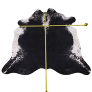 Bi-Color Black/Off White 60" x 72" Cowhide Rug,  | The Leather Guy