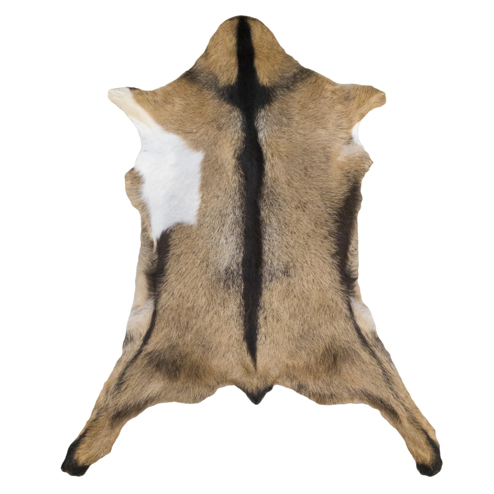 Tri-Color, Goatskin Rug, 1 | The Leather Guy