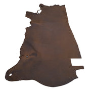 2 Sides Bundle Heavy Oiled, Dark Brown Oil Tan Bundle, | The Leather Guy